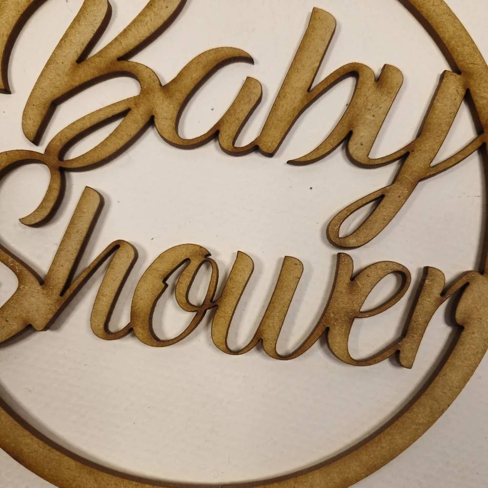 Baby Shower Cake Topper.  Wooden Baby Shower Cake Topper. Cake Toppers Laser Cut